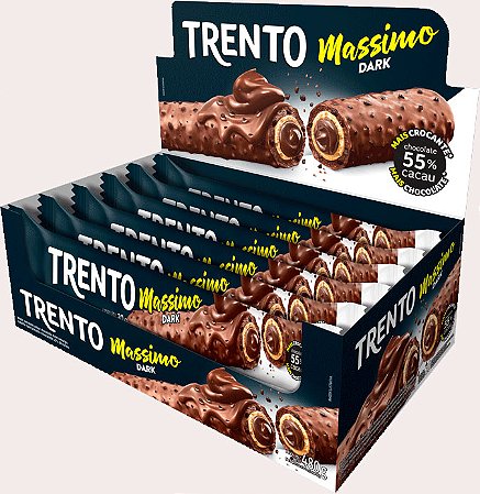 Trento Massimo Dark 38% de Cacau - Caixa 480g - 16 Unidades