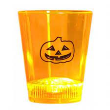 Copo Shot Halooween Moranga com Led e Luz