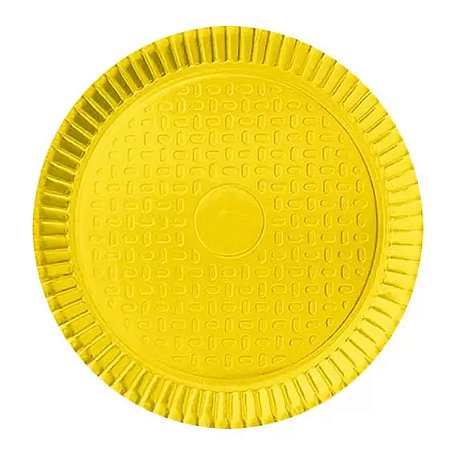 Prato Laminado Amarelo P5 - 28 cm