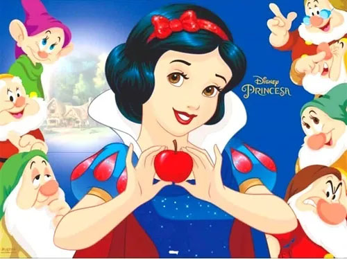 Painel em TNT Branca de Neve