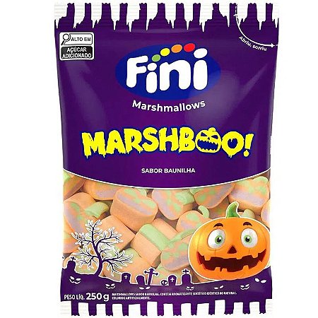 Marshmallows Marshboo Sabor Baunilha 250g - Fini