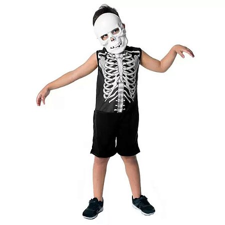 Fantasia Vampiro Infantil Curto - Halloween