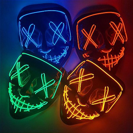 Mascara Led Neon Halloween