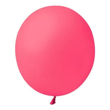 Balão Bexiga Rosa - Tamanho 9 Polegadas (23cm) - 50 unidades