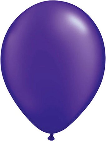 Balão Bexiga Roxo - Tamanho 7 Polegadas  (18cm) - 50 unidades