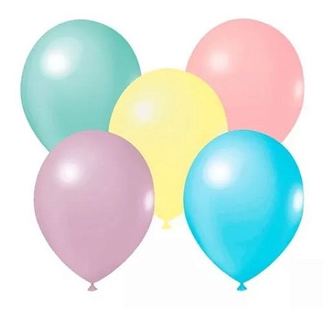 Balão Candy Sortido - Tamanho 9 Polegadas (23cm) - 50 unidades