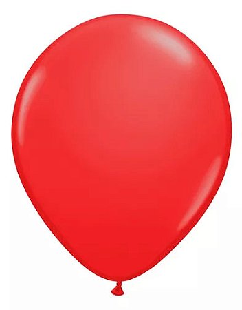 Balão Bexiga Vermelho - Tamanho 5 Polegadas (13cm) - 50 unidades