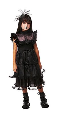 Vestido Fantasia Infantil Jeny Dark / Halloween - Tamanho G
