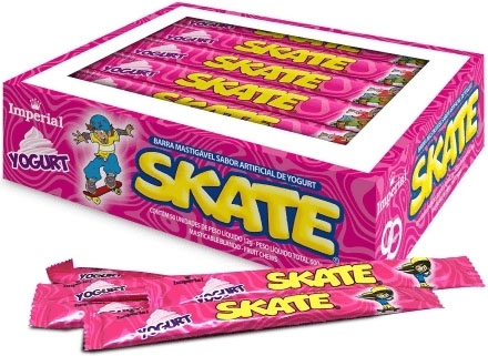 Bala Mastigável Skate Yogurt C/50 un - 600g