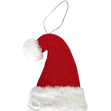 Gorro Noel Decorativo Enfeite Natal Para Pendurar - 13cm