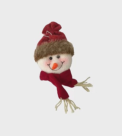 Enfeite Decorativo Natal Boneco de Neve Pendurar - 22cm