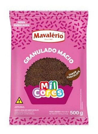 Granulado Macio Sabor Chocolate Mil Cores Mavalério 500g