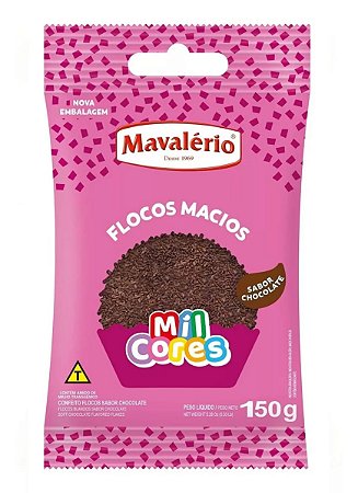 Flocos de Chocolate Macio Mil Cores 150g - Mavalério