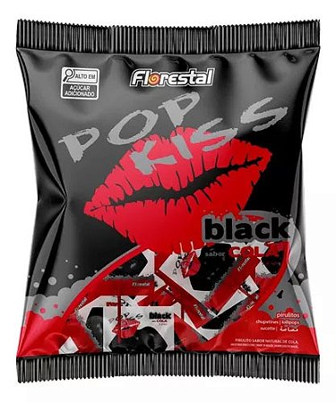Pirulito Pop Kiss Black Cola - 500g