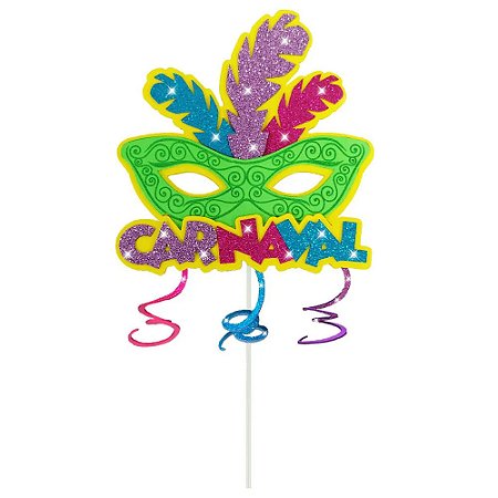 Topo de Bolo 3d Carnaval 1und