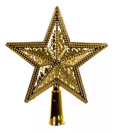 Ponteira Estrela Dourada - 15 cm