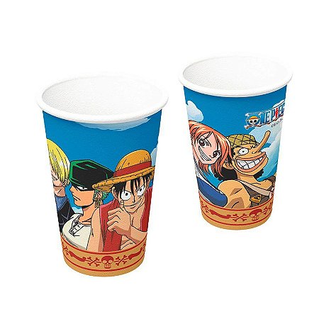 Copo de Papel Festa One Piece 200 ml - 8 Unidades