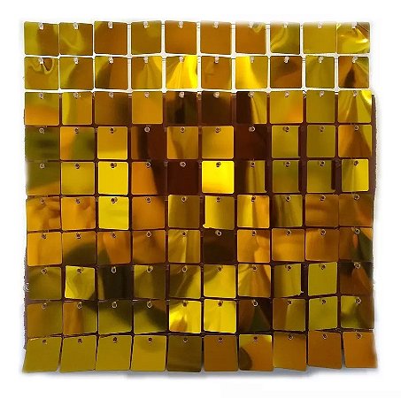 Painel Mágico Shimmer Wall Placa Dourado 30x30cm - 1 Unidade