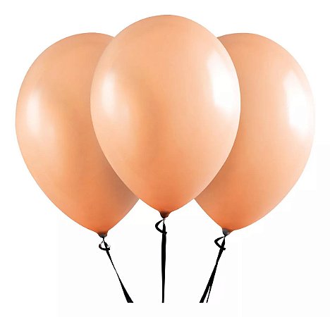 Balão Bexiga Laranja Candy - Tamanho 5 Polegadas (13cm) - 50 Unidades