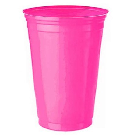 Copo Biodegradável Pink 400ml - 25 Unidades
