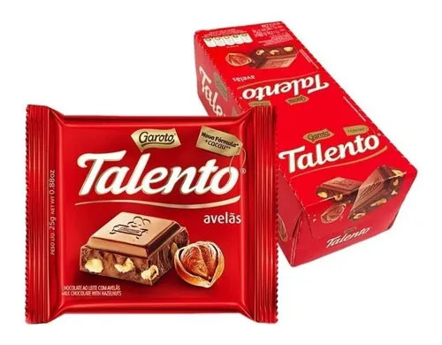 Chocolate Talento Avelã - Caixa 375g - 15 Unidades