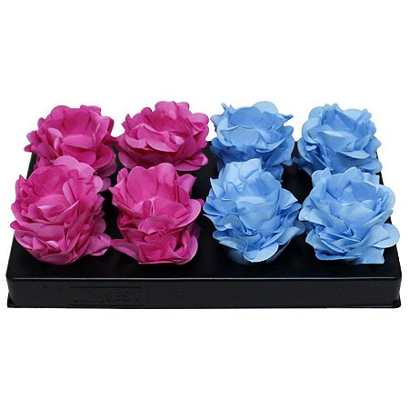 Forminha Para Docinhos Style Rosa/Azul - 40 unidades (20Un Azul + 20Un Rosa)