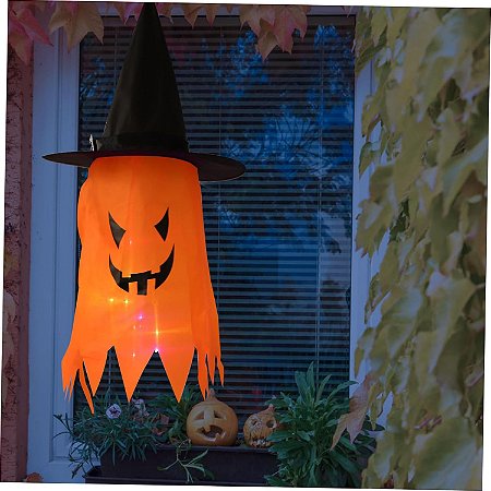 Chapéu Decorativo com Led Halloween Abóbora