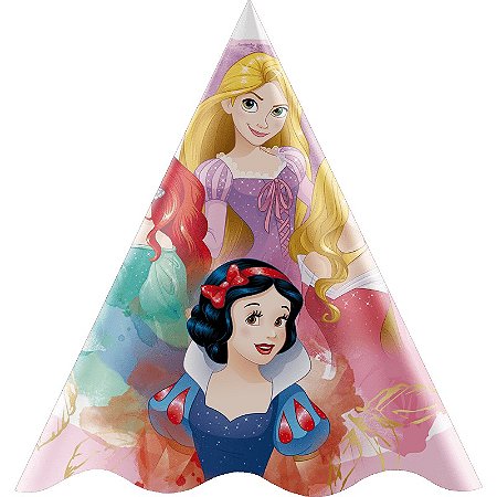 Chapéu de Festa Princesas Disney - 12 unidades