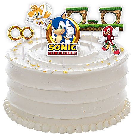 Topo de Bolo Sonic