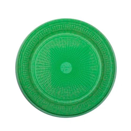 Prato Plástico Biodegradável Verde 15cm - 10 unidades