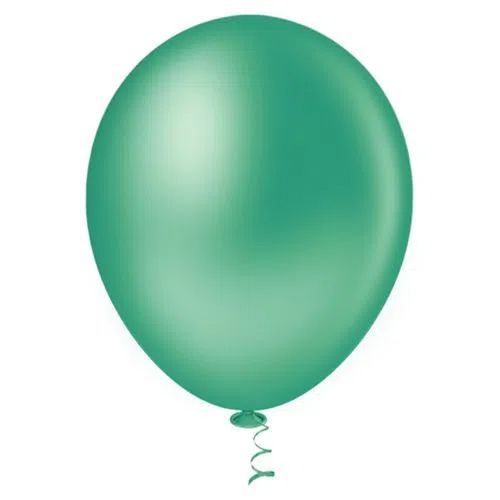 Balão Bexiga Verde Escuro - Tamanho 9 Polegadas (23cm) - 50 unidades