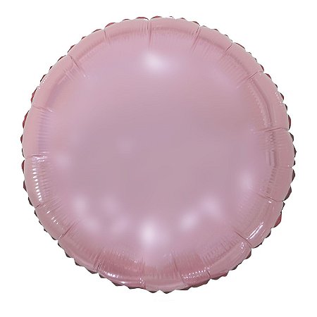 Balão Metalizado Redondo Lilás - 50cm - Flutua Com Gás Hélio