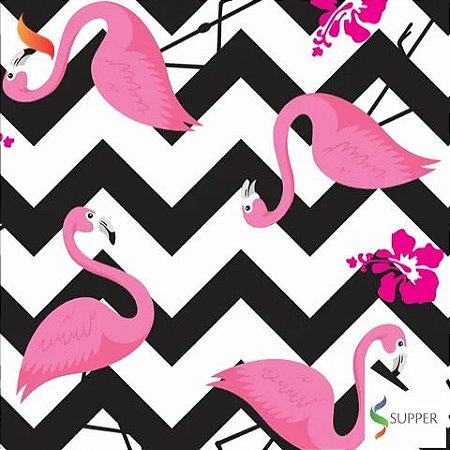 TNT Estampado Flamingo - 1 metro