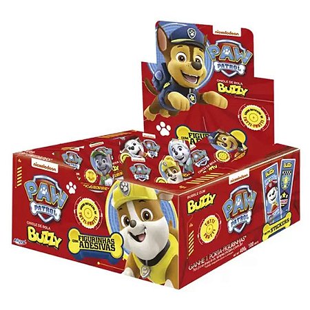 Chicletes Buzzy Paw Patrol TuttiFrutti 400g - 100 Unidades