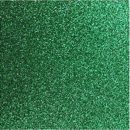 Placa de EVA Glitter Verde- 1 unidade