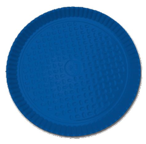 Prato Laminado Azul P5 - 28 cm