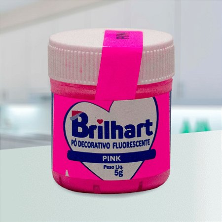 Pó de Brilho Brilhart 5g Neon Pink