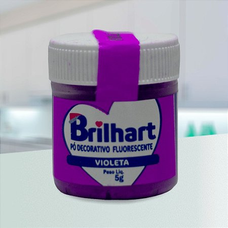 Pó de Brilho Brilhart 5g Neon Violeta