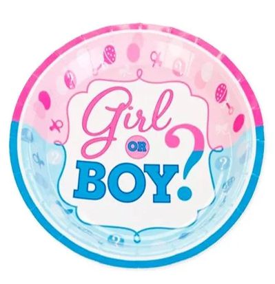 Prato Boy or Girl - 10 unidades