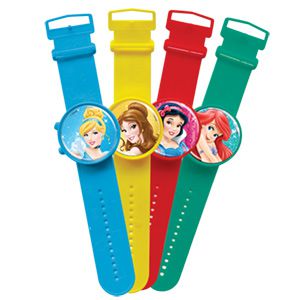 Relógio Brinquedo Princesas Disney - 4 unidades
