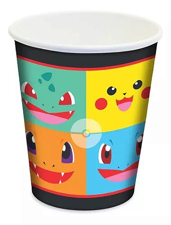 Copo de Papel Festa Pocket Monster 180ml - 8 unidades