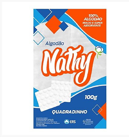 Algodão Quadrado Hidrófilo - 100g