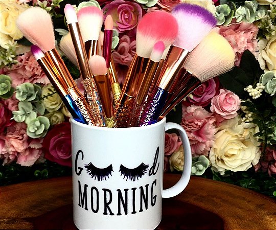 Caneca Cílios - Good Morning - Polímero