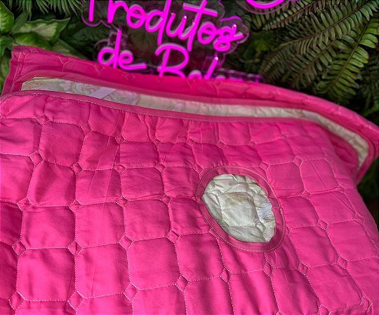 Capa acolchoada de maca - pink