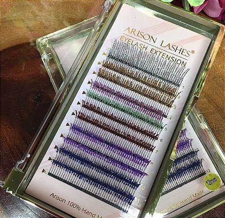 Cílios com Glitter - Multicor