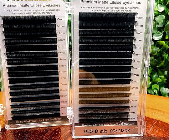 Cílios Nagaraku Ellipse Flat Matte MIX