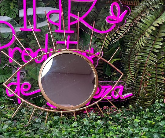 Espelho Olho Grego - Parede - Rose Gold