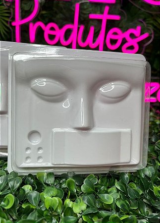 Molde (rosto) para treino de cílios em pvc
