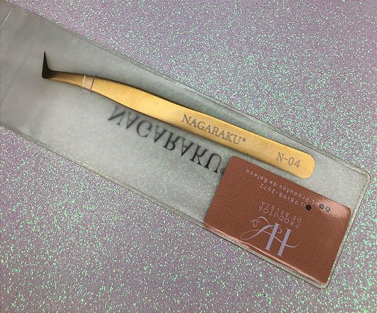 Pinça Nagaraku Volume Russo - N-04 - Dourada