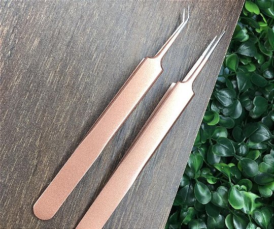Pinça Rose Gold Reta - Ponta Fina